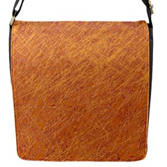 Orange Pattern Flap Messenger Bag (s)