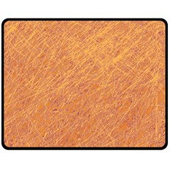 Orange Pattern Double Sided Fleece Blanket (medium) 