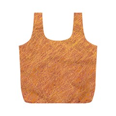 Orange Pattern Full Print Recycle Bags (m) 