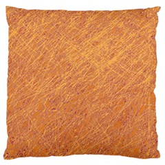 Orange Pattern Standard Flano Cushion Case (one Side) by Valentinaart