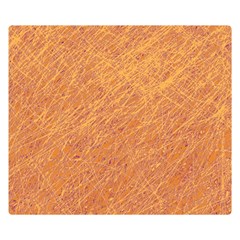 Orange Pattern Double Sided Flano Blanket (small) 