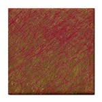 Brown pattern Tile Coasters Front