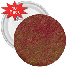 Brown pattern 3  Buttons (10 pack) 