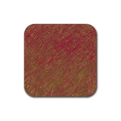 Brown pattern Rubber Coaster (Square) 