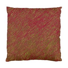 Brown pattern Standard Cushion Case (One Side)