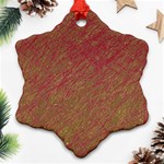 Brown pattern Ornament (Snowflake)  Front