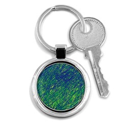 Green Pattern Key Chains (round)  by Valentinaart