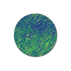 Green Pattern Magnet 3  (round)