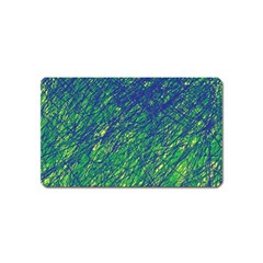 Green Pattern Magnet (name Card)