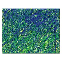 Green Pattern Rectangular Jigsaw Puzzl