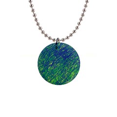 Green Pattern Button Necklaces by Valentinaart