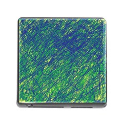 Green Pattern Memory Card Reader (square)