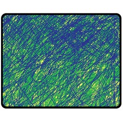 Green Pattern Fleece Blanket (medium) 