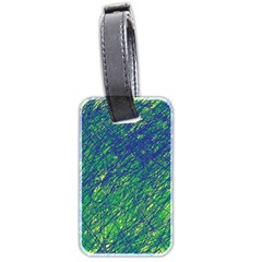 Green Pattern Luggage Tags (two Sides)