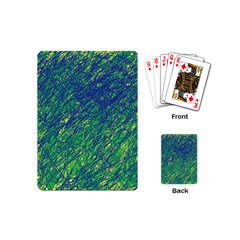 Green Pattern Playing Cards (mini) 