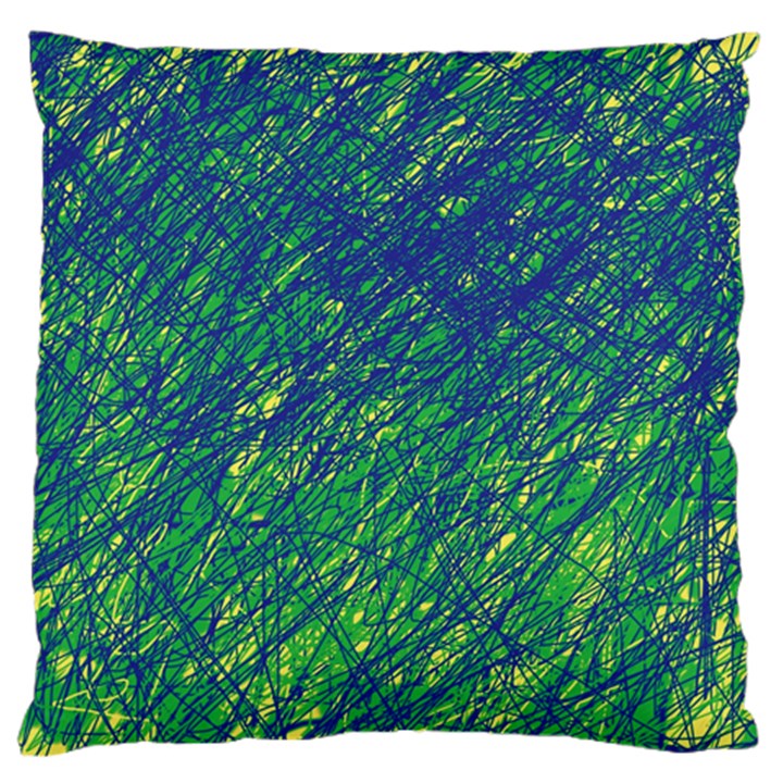 Green pattern Standard Flano Cushion Case (Two Sides)