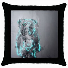 Dog Throw Pillow Case (black) by NSAsStore