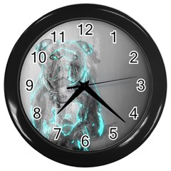 Dog Wall Clocks (black) by NSAsStore