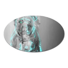 Dog Oval Magnet