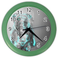 Dog Color Wall Clocks by NSAsStore