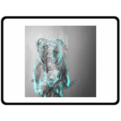 Dog Fleece Blanket (large)  by NSAsStore