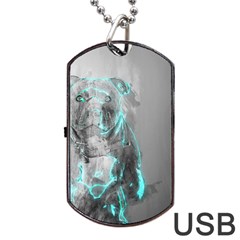 Dog Dog Tag Usb Flash (two Sides) 