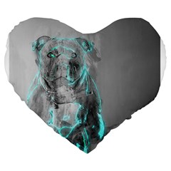 Dog Large 19  Premium Heart Shape Cushions