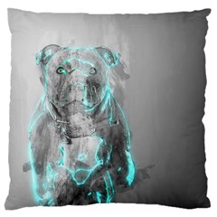 Dog Large Flano Cushion Case (two Sides)