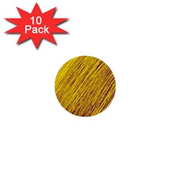 Yellow Van Gogh Pattern 1  Mini Buttons (10 Pack) 