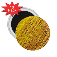 Yellow Van Gogh Pattern 2 25  Magnets (10 Pack) 