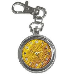 Yellow Van Gogh Pattern Key Chain Watches