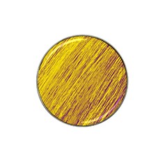 Yellow Van Gogh Pattern Hat Clip Ball Marker