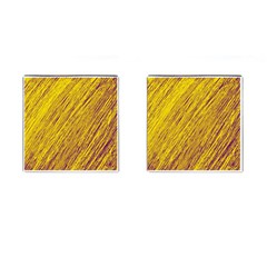 Yellow Van Gogh Pattern Cufflinks (square)