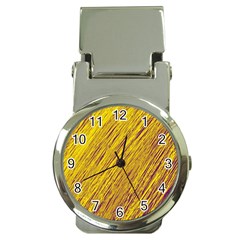 Yellow Van Gogh Pattern Money Clip Watches