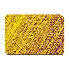 Yellow Van Gogh Pattern Plate Mats by Valentinaart