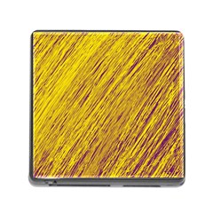 Yellow Van Gogh Pattern Memory Card Reader (square)