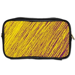 Yellow Van Gogh Pattern Toiletries Bags 2-side