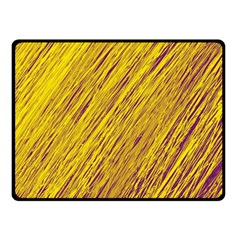 Yellow Van Gogh Pattern Fleece Blanket (small)