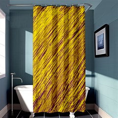 Yellow Van Gogh Pattern Shower Curtain 36  X 72  (stall)  by Valentinaart