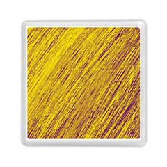 Yellow Van Gogh Pattern Memory Card Reader (square) 