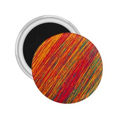 Orange Van Gogh pattern 2.25  Magnets