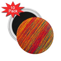 Orange Van Gogh pattern 2.25  Magnets (10 pack) 