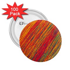 Orange Van Gogh pattern 2.25  Buttons (100 pack) 