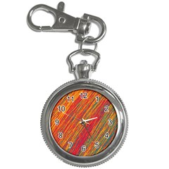 Orange Van Gogh pattern Key Chain Watches