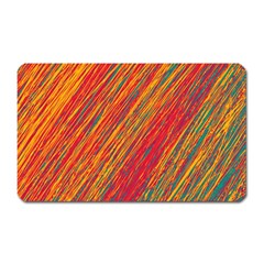 Orange Van Gogh pattern Magnet (Rectangular)