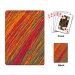 Orange Van Gogh pattern Playing Card Back