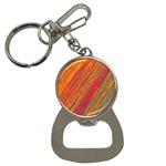 Orange Van Gogh pattern Bottle Opener Key Chains Front