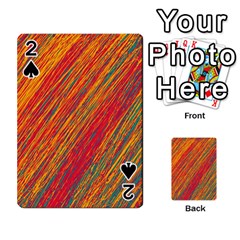 Orange Van Gogh pattern Playing Cards 54 Designs 