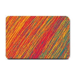 Orange Van Gogh pattern Small Doormat 