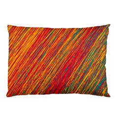 Orange Van Gogh pattern Pillow Case